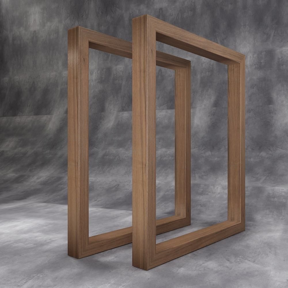 ОПОРА СТОЛА ДИЗАЙН О ИЗ ДЕРЕВЯННОГО БРУСА